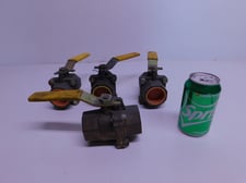1-1/2" Ball Valve, 400 WOG Threaded, qty. 4, NEW