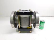 Jacoby Tarbox #F-910HPA NF, High Pressure Flanged Bulls-Eye Sight Flow Meter, 3", 720 psig, NEW