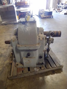 730 HP @ 1000 RPM, Lufkin #NM129C, Gearbox Worm Gear Speed Reducer, 4.09:1 Ratio 1554 Catalog HP, 2.13 S.F.
