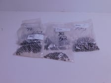 Loading Arm Bearing Balls, Chrome, (352) 5/16" dia. & (372) 3/8" dia. Ball Bearings, qty. 728, NEW
