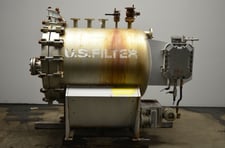 US Filter, Pressure Leaf Filter, 3' 6" diameter x 4' straight side, 3000 gallon vessel, 150/FV PSI @ 250F