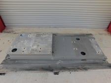 Pump & Motor Pad Base, 80" L x 26" width Frame, 26" x 32-1/2" x 4-1/2" H platform, (4) 4" ID Hole, Carbon