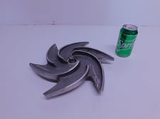 Pump Impeller, 12" diameter, 1-1/8" Bore, 2" H, 6 Vane, CF8M, NEW