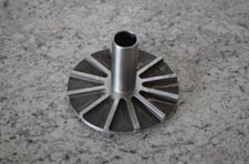 Goulds #C01212A 1215, 3196 ST Repeller, 6-1/4" diameter, 1-1/4" diameter Shaft, Hastelloy C, NEW