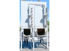 AAF #21-3H, Cartridge Dust Collector, (21) cartridges, 191.75" H x 104.25" width x 94.25" D housing, 48"