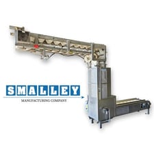 Smalley Manufacturing, Stainless Steel Bucket-lift Elevator " Z" Conveyor, 112" H discharge, 12" width x 8" L
