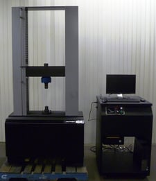 30000 lbf. (150kN) Instron #1137, 48" Compression Testing Opening, 22" x 10" table