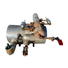 40 gallon RVS #HTV-16-36, Horizontal Ammonia Receiver, 16" diameter x 36" L tank, 300 psi @ 200 F, 1999