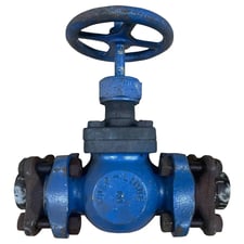 2" Wolf-Linde #5847, Globe Shut-Off Valve w/Flanges