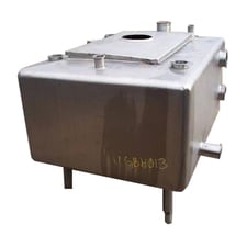 200 gallon Stainless Steel Rectangular Balance Tank, 3' 11" L x 3' 11" width x 1' 10" H tank, 1' 7-1/2" width
