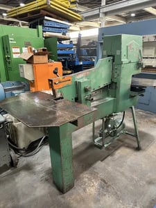 3" x 3" x 5/16" HMI #50-19, ironworker, 50 ton punch, 18" x 3/16" flats, 7" throat, #29214