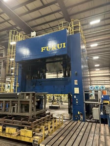.090" x 72" Fukui, press blanking line, 400 ton, 70000 lb., servo feedline w/Hervoss leveler