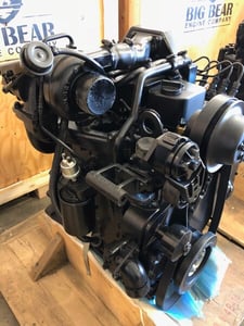 130 HP Cummins #4BT, remanufactured extended long block engine