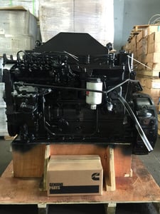 180 HP Cummins #6BTA, remanufactured (5.9 L) extended long block engine