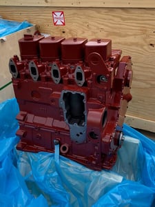 180 HP Cummins #QSB/ISB 4.5 Long Block Diesel Engine (Front Gear Train - VP14 Setup)