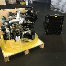 60 HP Isuzu 4JB1-C Extended Long Block Plus Engine and Cooling Package
