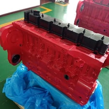 320 HP Cummins #ISL-G, (8.9 L) long block - Natural Gas assembly