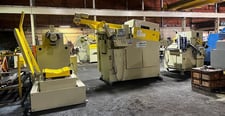 20000 lb. Dallas Servo feedline, coil car & uncoiler, flattener, servo feeder, 24" width,.125" thick