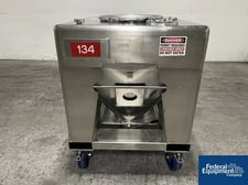 Tote Systems, Stainless Steel Transfer Bins, 48" x 42" x 10", w/ Forklift Sleeves and Casters