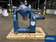 Baker, Double Cone Vacuum Dryer, Stainless Steel, 16" diameter x 5" straight side w/10" cones, 0.75 cu.ft.