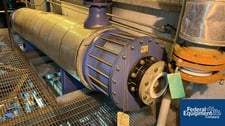 418 sq.ft., CG #S20-144, Thermal Graphite Block Heat Exchanger, 90 psi @ 340°F shell & tube, graphite tube