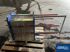 95 sq.ft., Alfa-Laval, TS6-MFG, plate heat exchanger, Stainless Steel, 150 psi @ 300°F, 2013