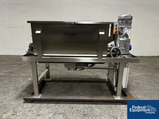 15 cu.ft. AIM Blending, Ribbon Blender, 304 Stainless Steel, 25" width x 48" L x 28" deep trough, 17" H