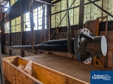 Pfaudler, Concave Glass Lined Baffle, 113" wet length, 123" overall length, 9" wide