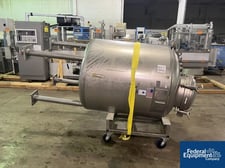 264.2 gallon Precision Reactor, 316L Stainless Steel, 42" diameter x 42" straight side, 51 psi internal, 160