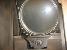 30" Jones & Lamson, optical comparator, dovetailed X & Y-Axis table, spare overlay