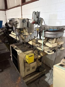 OCAP, blind rivet assembly machine, 1/4" x 2" rivet bodies, 1/8" x 3" mandrel bodies, 280 pieces/minute