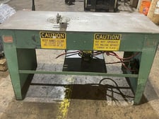 1/4" Penn #1CSATS, wire bender, 6-stop, 420° rotation, 24" x 60" table, foot pedal