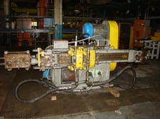 Schuler #P & E-HVZ-3, self powered linear in line wire drawer, built in pointer, 15 HP, 1981