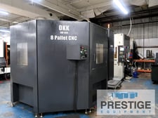 OKK #HM-600, 4-Axis, Fanuc 31i-A5, 30" X, 29.5" Y, 31.5" Z, (8) 25" x25" pallets, 160 automatic tool changer