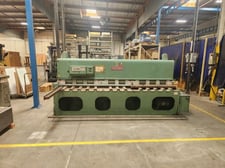 1/4" x 10' Pearson #10'/.25MS, hydraulic power squaring shear, 36" front operated power back gauge,squaring