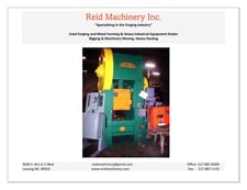 200 Ton, Craig And Donald Craig & Donald press, 10" stroke, 48" Shut Height, 5" slide adjust., 40 SPM