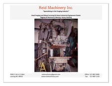 200 Ton, Danly Press, OBI, 8" stroke, 28" Shut Height, 4.5" slide adjust, 40-70 SPM