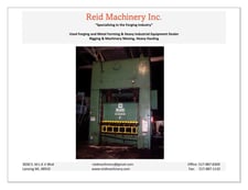 350 Ton, Bliss #SE2-84-36, mechanical press, 16" stroke, 36" Shut Height, 12" slide adjust, 22 SPM