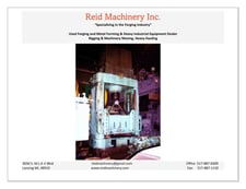 400 Ton, HPM Hydraulic Press, 8" bolster, 6' x 4' die area