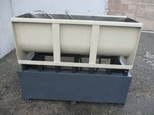 PFS #800-WT, rectangular deburring tub, needs new polyurethane, works