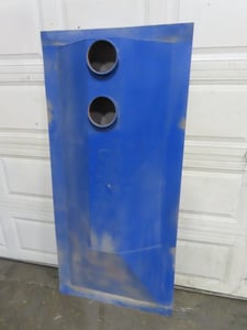 Rotex screener bottom discharge pan, fits 29" x55"screener,single deck screener
