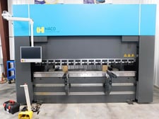 165 Ton, Haco #Euromaster-ERM150, hydraulic press brake, 10' overall, 102" between housing, 10.6" stroke