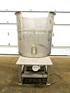 200 gallon Stainless Steel, bottom agitated feeder tank, 1/2 HP, 1 phase