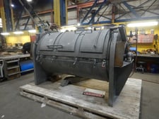 Scott #SPM487SS, 1200 liter Stainless Steel jacketed cooling mixer, 48" dia. x 84" long chamber