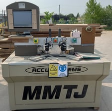 Accu-Systems #MMTJ, full 3-Axis CNC machining center for mitre joints, 2 work zones, 2005