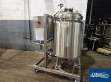 79 gallon Inox Reactor, Stainless Steel, 30 psi, 24" diameter x 34" straight side, dish lid top with dish