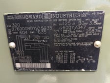 300 KVA 27600GY/15935 Primary, 600Y/347 Secondary, 3 phase, Padmount Transformer, New