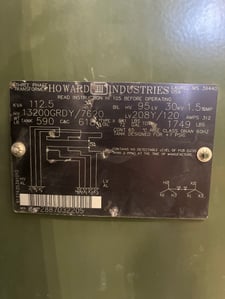 112.5 KVA 13200GY/7620 Primary, 208Y/120 Secondary, 3 phase, Padmount Transformer, New