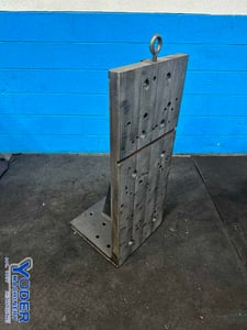 18" x 44" Custom steel angle plate, #77112
