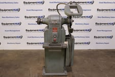 10" Hammond #10-A, double end pedestal grinder, 1 HP, eye guard with lights
